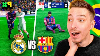 NEYMAR ESTE ACCIDENTAT DE TRENT IN PRIMELE MINUTE DIN EL CLASICO !!! CARIERA CU NEYMAR #9 / EA FC 24