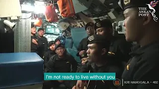 Poignant video show crew of sunken Indonesia submarine singing farewell song