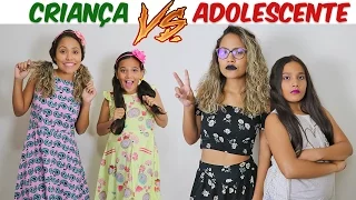 CRIANÇA VS ADOLESCENTE! - JULIANA BALTAR