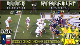 #2 Brock vs #5 Wimberley Football | [FULL GAME]