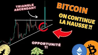 BITCOIN 😲 UNE DERNIÈRE HAUSSE SUR CE TRIANGLE AVANT LA REDESCENTE ?! + ETHEREUM - Analyse crypto FR