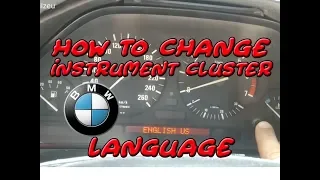 BMW instrument language change