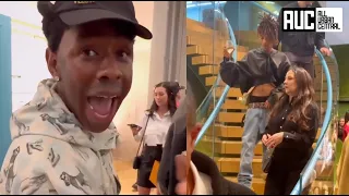 Tyler The Creator & Jaden Smith on Zesty Time At Louis Vuitton Spring Capsule 2024 Show