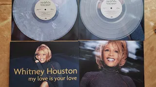 vinyl record unboxing: Whitney Houston - 4th Album "My Love is Your Love" 2 Smokey Clear LP 98年/23再版