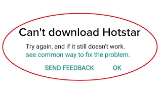How To Fix Can't Download Hotstar On Google Playstore Android & Ios || Fix Can't Download App Error