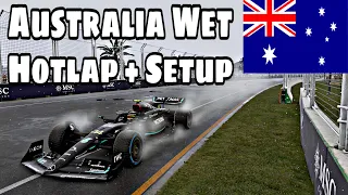 F1 23 Australia Wet Hotlap + Setup [ 1:32.656 ]