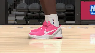 NBA 2K24 Next Gen Shoe Creator - Nike Kobe 6 "Think Pink / Kay Yow"