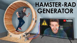 XXL-Hamsterrad bauen & unendlich Strom erzeugen!