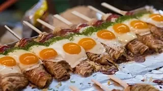 Japanese Street Food - Hashimaki Takoyaki and more Festival Foods in Japan