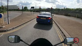 When you don't move over for the Police to pass. 😂  #london #motorcycle