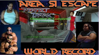 Perfect Dark Xbox (World Record) Area 51 Escape A 2:15 EPIC SPEEDRUN Series X 4K 60 FPS