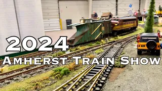 2024 Amherst Train Show | G Scale Trains! | NHGRS Layout