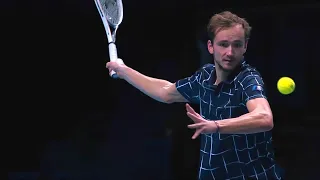 Daniil Medvedev Forehand Backhand Serve Volley Super-Slow-Motion🎾Tennis