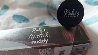 Ruby's Organics Lipstick.  Shade Nuddy...😊