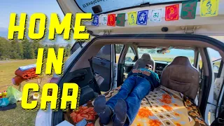 Vlog 202 | Car ko bna diya ghar 🤗 Bed setup in Hyundai i10