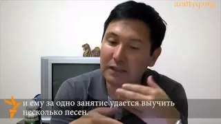 Японец, поющий казахские песни на домбре