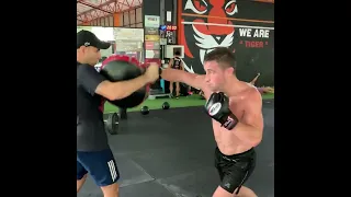 Brendan Loughnane mittwork ahead of PFL Finals