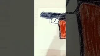 Нарисовал пистолет Макарова MP-371