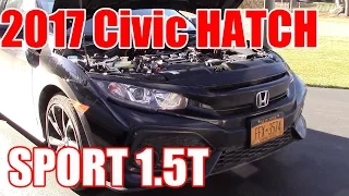 2017 Civic Hatchback Sport 6-Speed Manual - Quick Drive & Pulls!