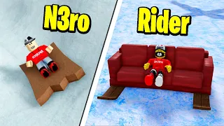 RIDER A NERO JEZDÍ NA BOBECH! (Roblox Sled Simulator)