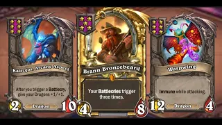 Golden Brann Dragons | Hearthstone Battlegrounds