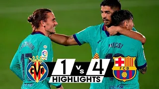 Villarreal vs Barcelona 1:4 Extended Highlights & All Goals Resumen y Goles