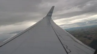 KLM Boeing 737-800 take-off from Newcastle