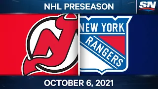 NHL Pre-Season Highlights | Devils vs. Rangers - Oct. 6, 2021