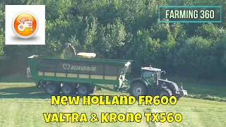 Silage 2019 | New Holland FR600 forager with Valtra S353 & Krone TX560 forage trailer