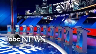 10 Democratic candidates on debate stage for 1st time | ABC News