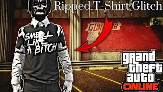 How To Get The RIPPED SHIRT Glitch In Gta 5 Online! (NO TRANSFER GLITCH) - CLOTHING GLITCHES