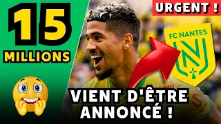 😱TU AS VU ? UNE SURPRISE INATTENDUE ! DERNIÈRES NOUVELLES DU FC NANTES