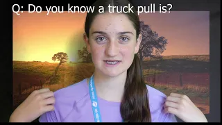 Women in truck pulling.