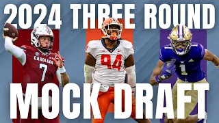 3 ROUND 2024 NFL Mock Draft WITH TRADES | 2024 NFL Mock Draft