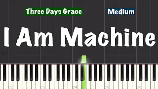 Three Days Grace - I Am Machine Piano Tutorial | Medium