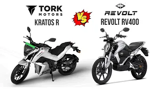 Tork Kratos r vs Revolt rv 400 | Comparison | Mileage | Top Speed | Price | Bike Informer