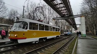 🔥Колонна старых ретро-трамваев (парад трамваев 2022) г. Москва