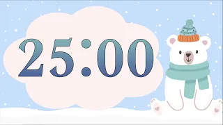 25 Minute Cuddly Polar Bear Timer (Synth Bells at End)