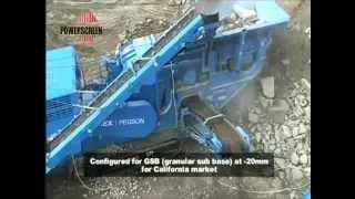 Multi-stage Mobile Tracked Crusher Powerscreen XH500SR