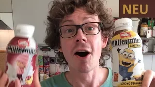 Minions Müllermilch im Test: Schoko Banane vs Kiba - Limitiert vs Klassiker!