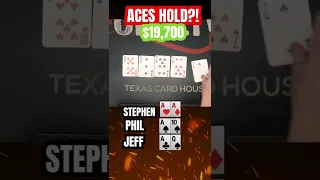 ACES HOLD?! ALL IN for $20,000 Pot! 🤯💰 #shorts #poker