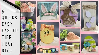 8 QUICK and Easy Easter tier tray DIYs