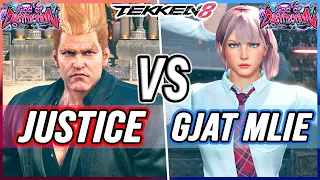 T8 🔥 Justice (Paul) vs Gjat Mlie (Nina) 🔥 Tekken 8 High Level Gameplay