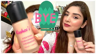 Testing Kashee’s Eventone High Coverage Foundation || Wear Test & Demo