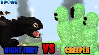 Night Fury vs Creeper | Night Fury Rampage [S1E7] | SPORE