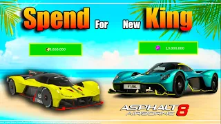 ACCLERATION KING ? | I Spent 10,000,000 Credits &  Fusion Coins in Asphalt 8 Aston Martin Valkyrie