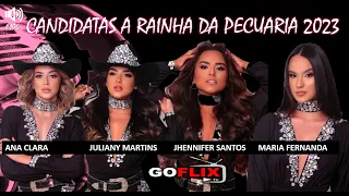 CANDIDATAS A RAINHA DA PECUARIA 2023. ANA CLARA - JULIANY MARTINS - JHENNIFER SANTOS -MARIA FERNANDA