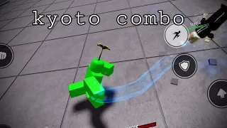 I used Kyoto's combo on my mobile saitama battlegrounds #robloxsaitamabattlegrounds