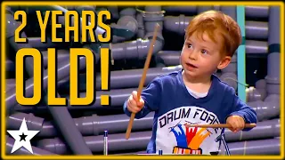 CUTE 2 Year Old Drummer CAPTIVATES the Judges on Ukraine's Got Talent!