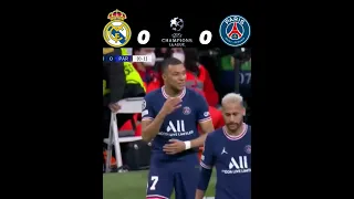 Paris Saint-Germain vs Real Madrid Champions League 2022🔥🏆 #football #foryou #highlights #fyp